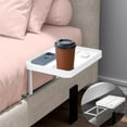 thumbnail image 1 of Bedside Shelf for Bed, Bedside Tray Table Under Mattress for Box Spring Bed/Plate Bed/Platform Bed, Small Bed Tray Nightstand Shelf Bedside Caddy for College Dorm Bed (Bedside Shelf 12.9"), 1 of 16