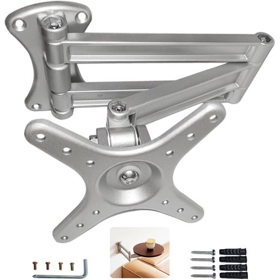 Bedside Shelf Wall Mount Tea Table Folding Brackets,Floating Nightstand Retractable Folding Hinges,Narrow Side Table Retractable Bracket,Suitable for Living Room,Bedroom,Study,Bathroom,etc