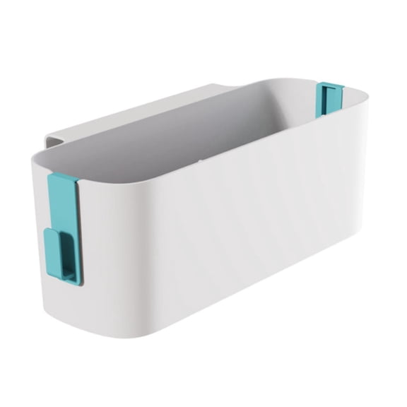 Bedside Storage Basket Case with Double Hook Magazine Holder Organizer Box Bed Hanging Bag for Cosmetic Home Crib Bed Rails Book Desk Green