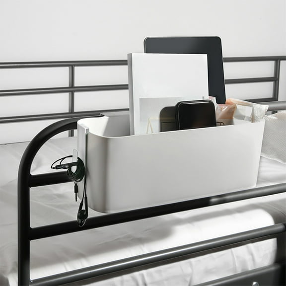 Bedside Storage Basket Set, Dorm Bed Sundries Organizer, Universal Fit Storage Baskets for Bedroom Dormitory Beds