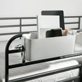 thumbnail image 1 of Jensvialia Bedside Storage Basket Set for Dormitory Beds - Plastic Bed Organizer Caddy with Hooks for Books, Phone, Sundries - Space Saving Storage Accessories for Home, Kitchen, Bathroom - 2 Pack, 1 of 6
