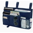 thumbnail image 1 of Bedside Storage Caddy, Bunk Bed Organizer Bed Storage Pocket Bedside Organizer Hanging Bed Storage Caddy for College Dorm Room, Hospital Bed Rails, Bed, Camp (Navy Blue), 1 of 7