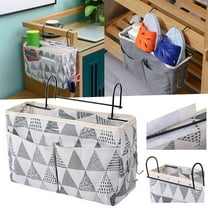 Bedside Storage Caddy, Hanging Basket Storage Organizer Bag, Bedside Pocket Phone Container, Dorm Rooms Bed Hanging Basket, Practical Basket Night Table Bag, Dorm Organizers and Storage