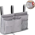thumbnail image 1 of Bedside Storage Organizer 8 Pockets Hanging Storage Bag Organizer Holder for Bunk Dorm Rooms & Hospital Bed Rails--Grey, 1 of 7