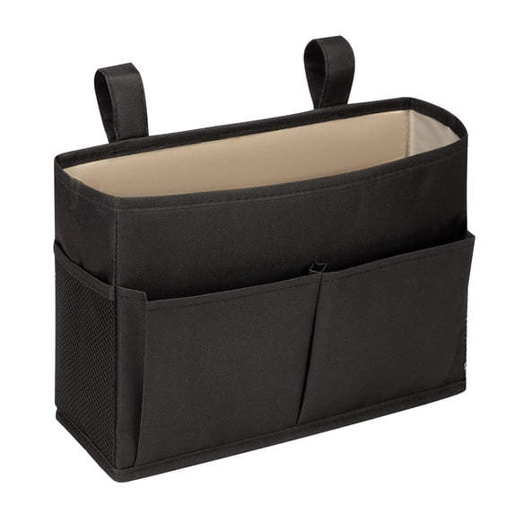Bedside Storage Organizer - Multi-pocket Hanging Bag, Space-saving Dormitory Solution, Water-resistant Polyester for Phones & Essentials, topliu
