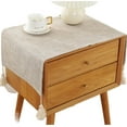 thumbnail image 1 of Bedside Table Cover Cloth Tablecloth, Non-Slip Dustproof TV Cabinet Refrigerator Washing Machine Cover Towel Universal Small Square Towel, 1 of 8