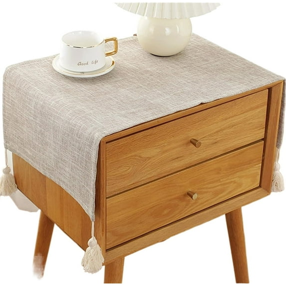 Bedside Table Cover Cloth Tablecloth, Non-Slip Dustproof TV Cabinet Refrigerator Washing Machine Cover Towel Universal Small Square Towel