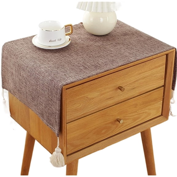 Bedside Table Cover Cloth Tablecloth, Non-Slip Dustproof TV Cabinet Refrigerator Washing Machine Cover Towel Universal Small Square Towel