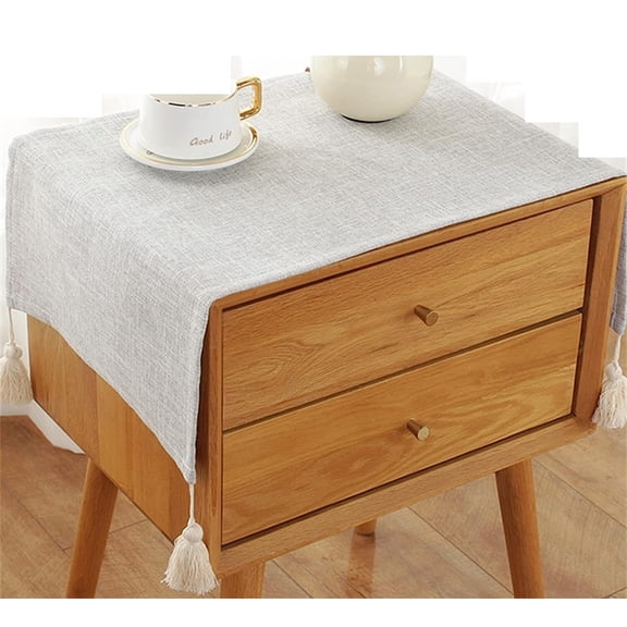 Bedside Table Cover Cloth Tablecloth, Non-Slip Dustproof TV Cabinet Refrigerator Washing Machine Cover Towel Universal Small Square Towel