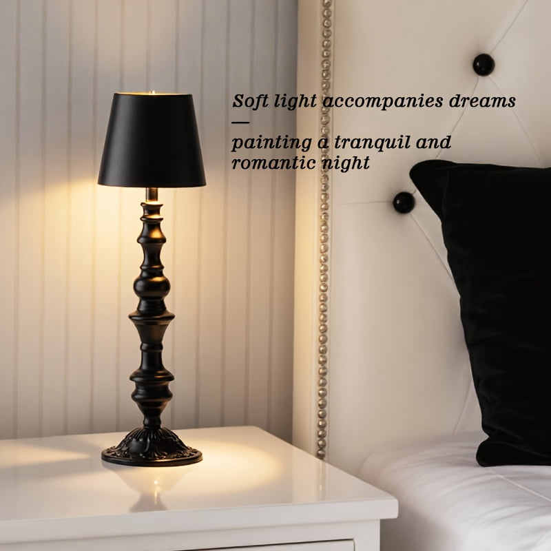 Bedside Table Lamp for Bedroom, Portable Rechargeable Reading Desk ...