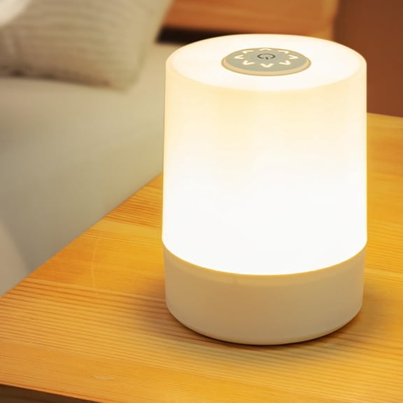 Bedside Table Lamp,Changing Dimmable Table Lamp,Night Light for ,3 Colors LED Lamp with Warm White Lights,USB Rechargeable, Bedside Night Light, Soft Eye Caring for Bedrooms and Sleep Aid