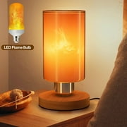 Table Lamps for Bedroom 3 Way Control Bedside Lamp with Flame Light Bulb living Room Lamp