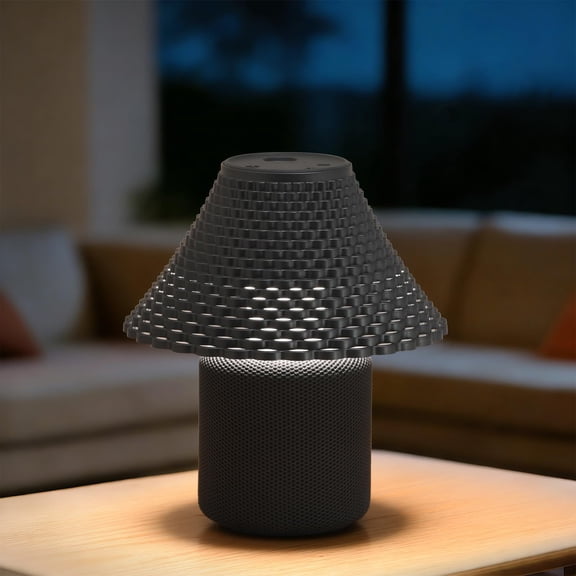 Bedside Table Lamp with White Noise Machine - 10 Soothing Sounds, Gesture Control Sensor & Dimmable Night Light - 30/60/90 Min Auto-Off Timer for Sleep, Nursery, Office & Home Decor- Gray