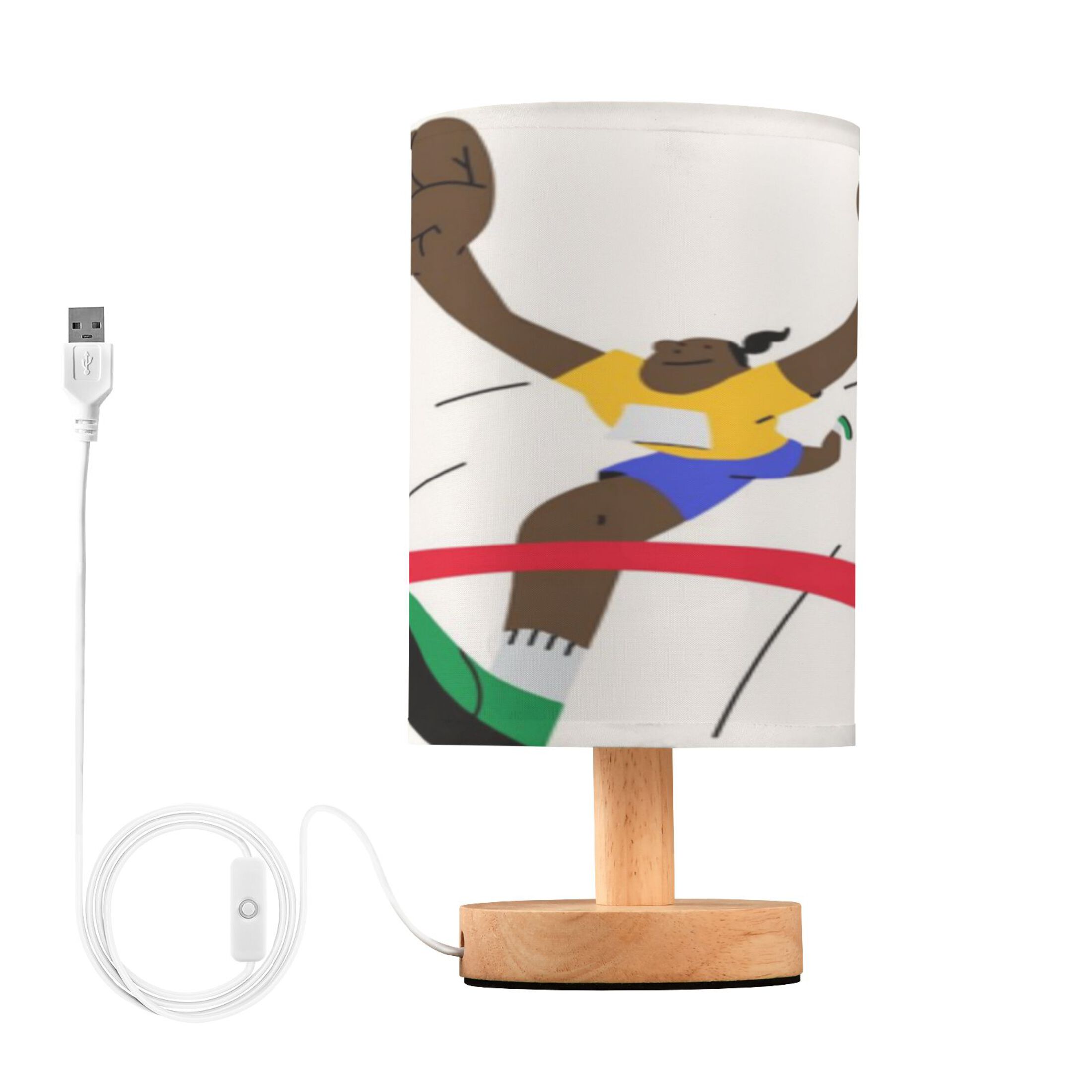 Values Exercise Lamp Bedside Table Lamp with USB Port , LED Nightstand Lamp with Linen ...