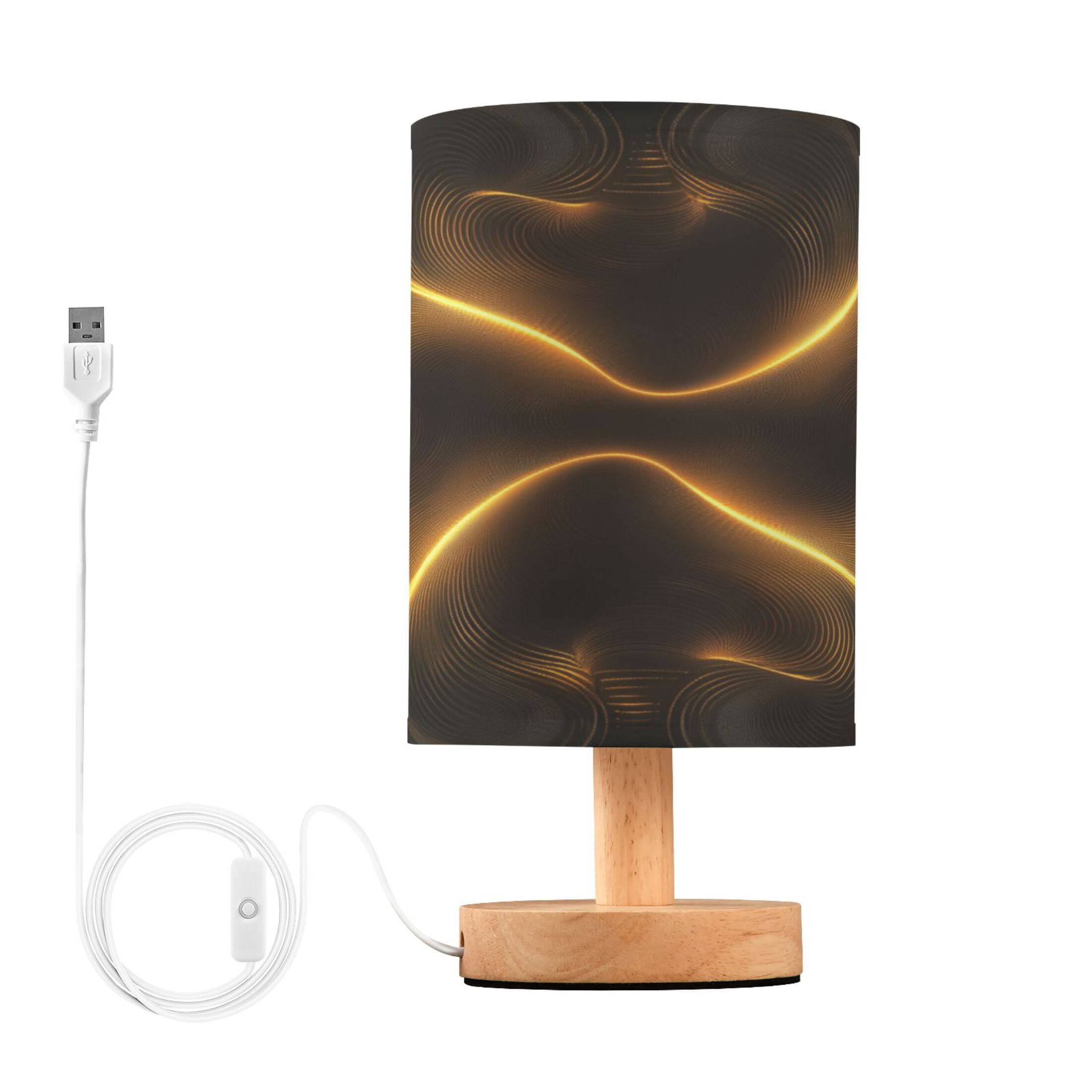 Bedside Table Lamp with USB Port , LED Nightstand Lamp with Linen ...