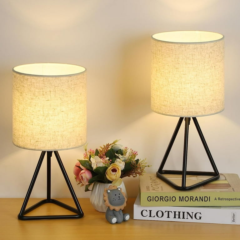 Romantic Bedside Table Lamps Walmart Cinkeda Table Lamp Set Of
