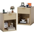 thumbnail image 1 of Bedside Table Nightstand with Bedside Storage, Bedroom Side Table and Organizer, Functional and Fluted Nightstand, for Bedroom, Living Room, Home Office, 1 of 9
