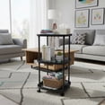thumbnail image 1 of Bedside Table, Portable Nightstand for Small Spaces, Easy Assembly Lightweight End Table with Sturdy Plastic Design, Ideal for Bedroom Living Room Or Office, 1 of 6