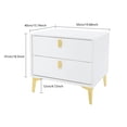 thumbnail image 1 of Bedside Table, Storage Cabinet for the Bedroom, Side Table with 2-Drawers, 1 of 18