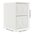 thumbnail image 1 of Bedside Table, White Bedside Table W/ 2 Drawers for Study, Bedroom, Living Room, 1 of 11