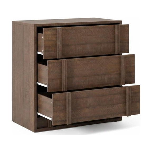 Bedside Table with Drawers Modern Wooden Nightstand Small Storage Cabinet for Bedroom