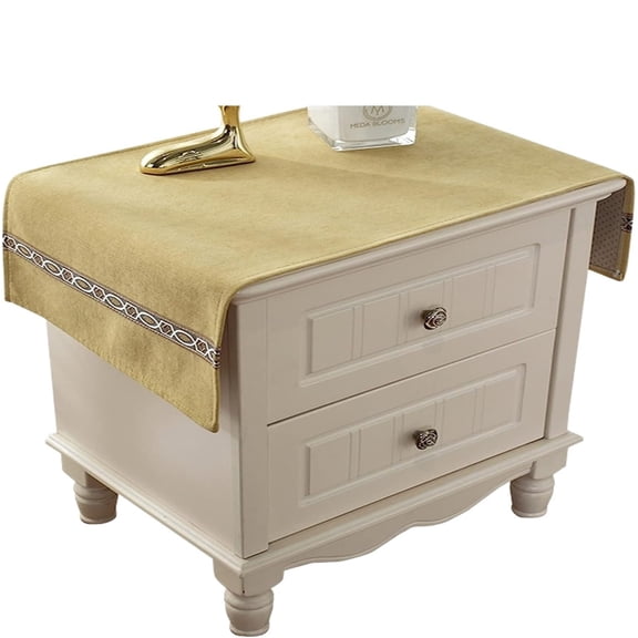 Bedside Tablecloth Bedside Table Cover Tabletop Decoration Table Covering Doilies for Home Kitchen Dinning Living Room Furniture Décor