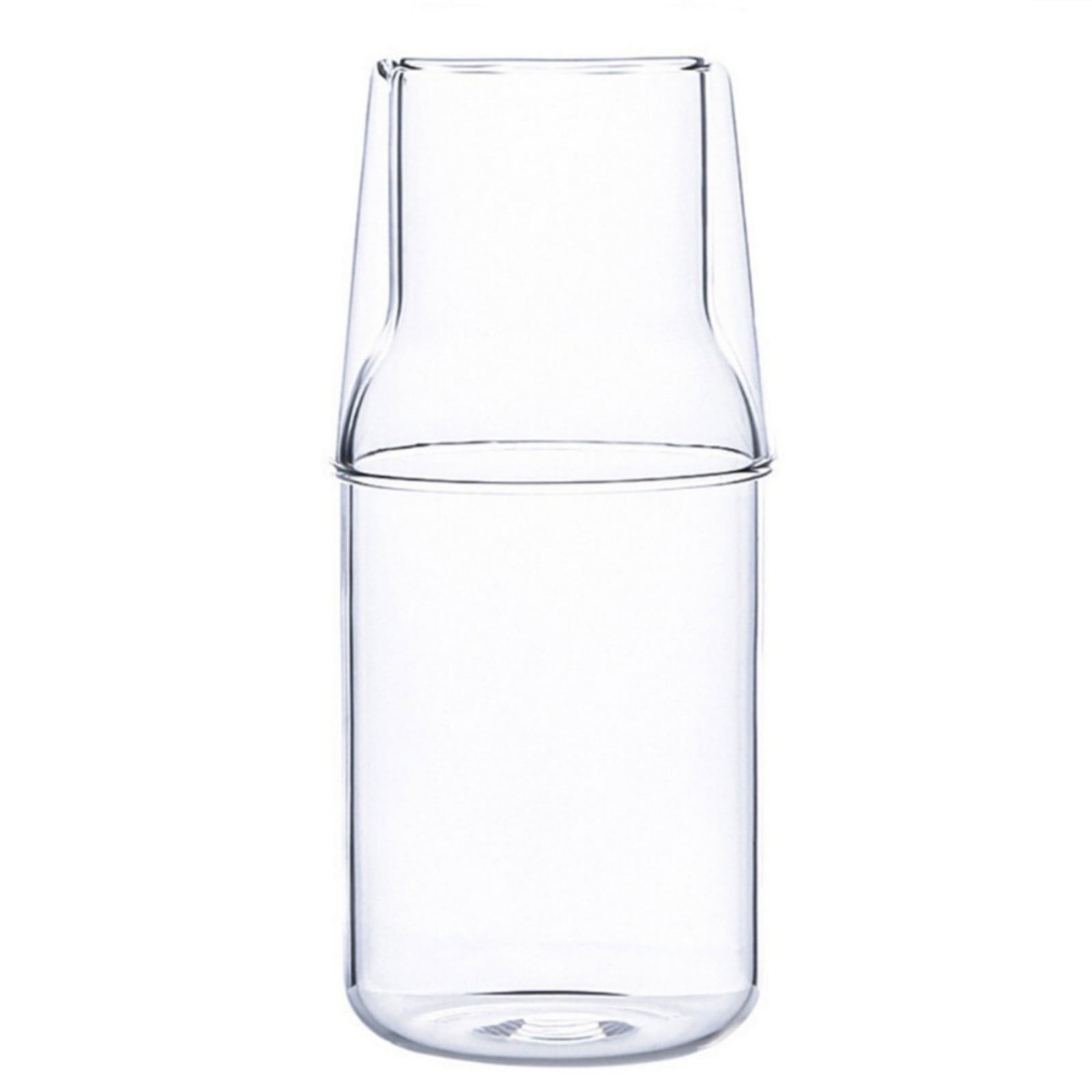 Bedside Water Carafe Set with Tumbler Glass Set for Bedroom Nightstand