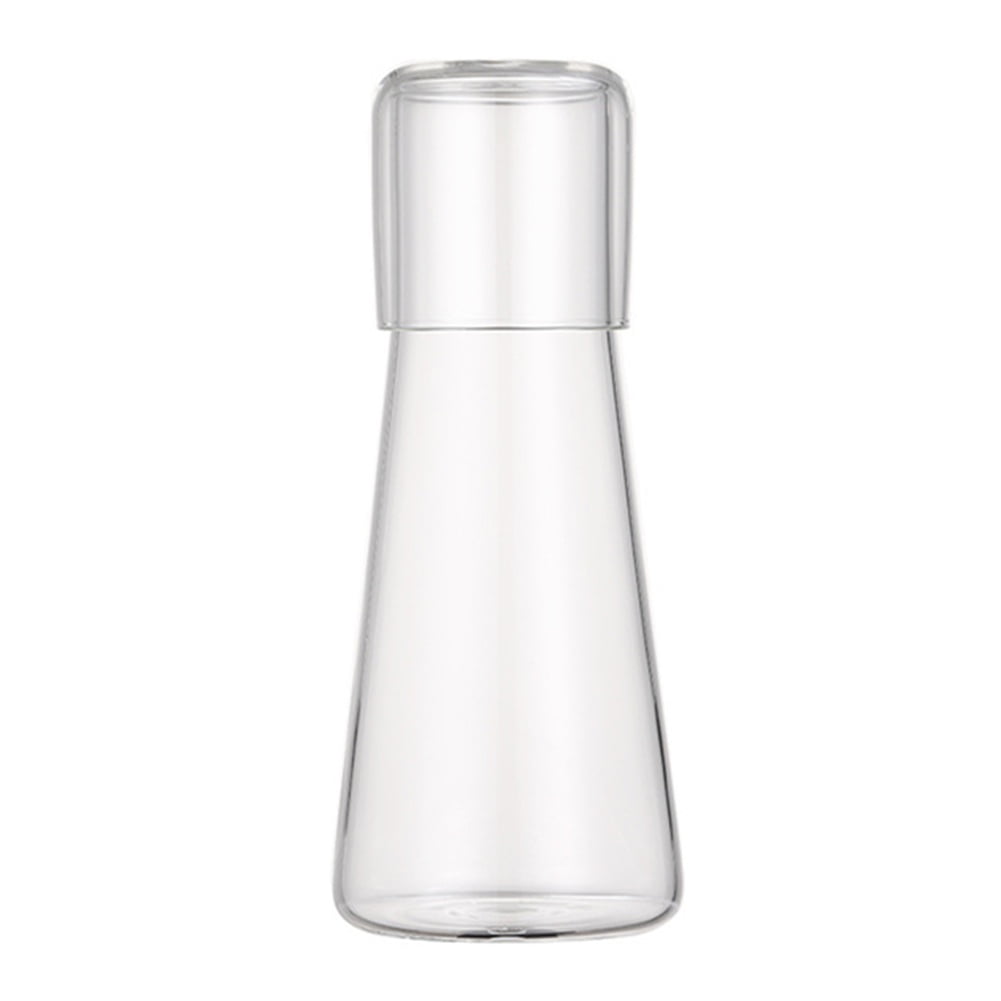 Bedside Water Carafe Set with Tumbler Glass Set for Bedroom Nightstand, Night Water Carafe with
