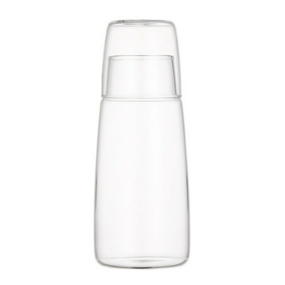 Bedside Water Carafe Set with Tumbler Glass for Bedroom, Bedside Night Carafe Pitcher and Water Glass Set, Mouthwash Bottle for Bathroom, 750ml/850ml
