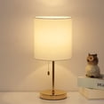 thumbnail image 1 of Bedside lamps Nightstand Lamp for Bedroom Living Room, (LED Bulb NOT Included) white, 1 of 4
