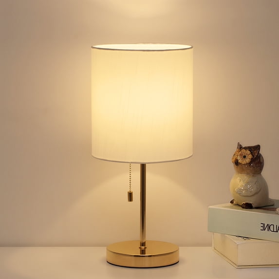 Bedside lamps Nightstand Lamp for Bedroom Living Room, (LED Bulb NOT Included) white