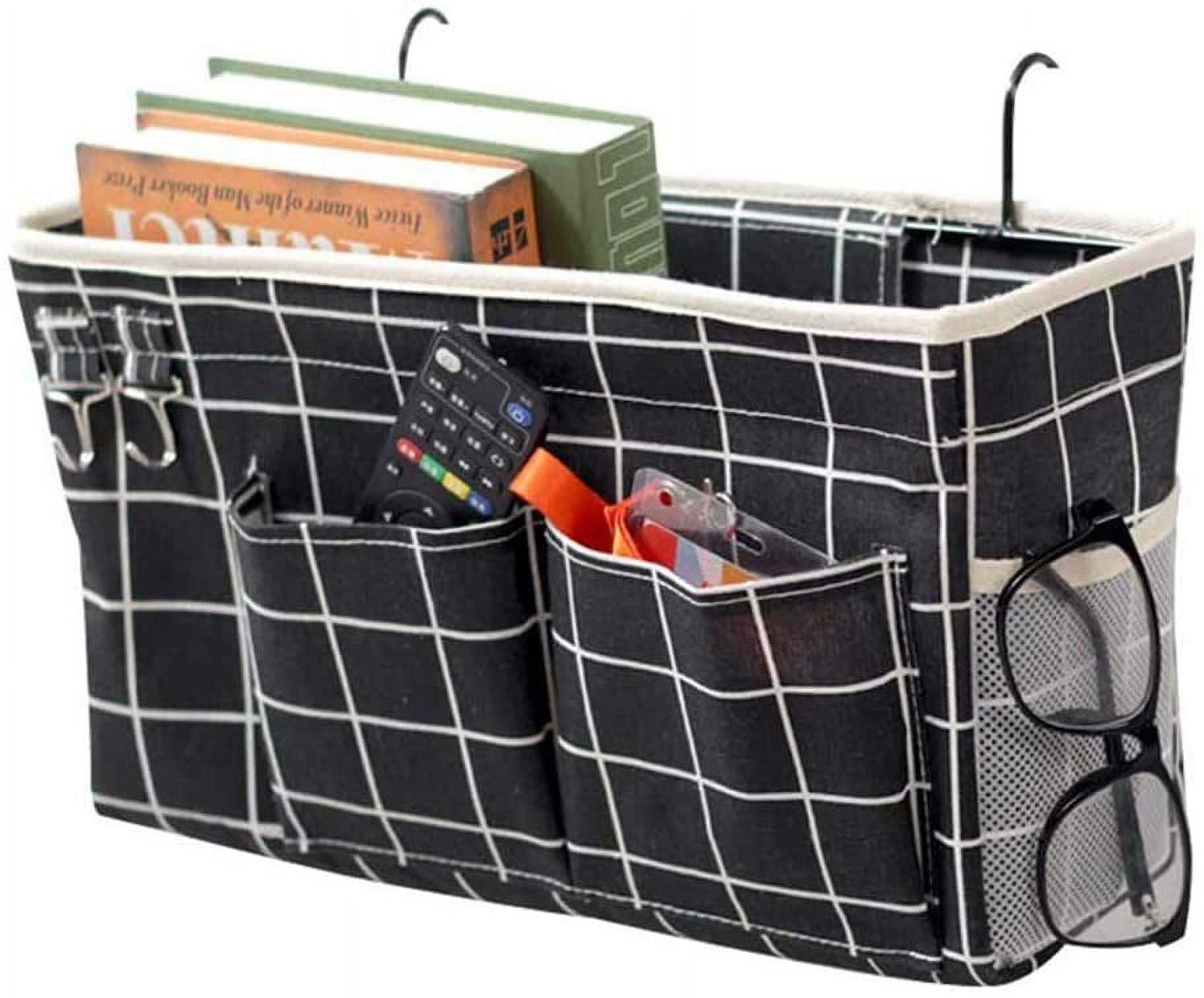 Bedside trolley/bedside storage bag hanger for bunk and hospital beds, dorm bed rails, for