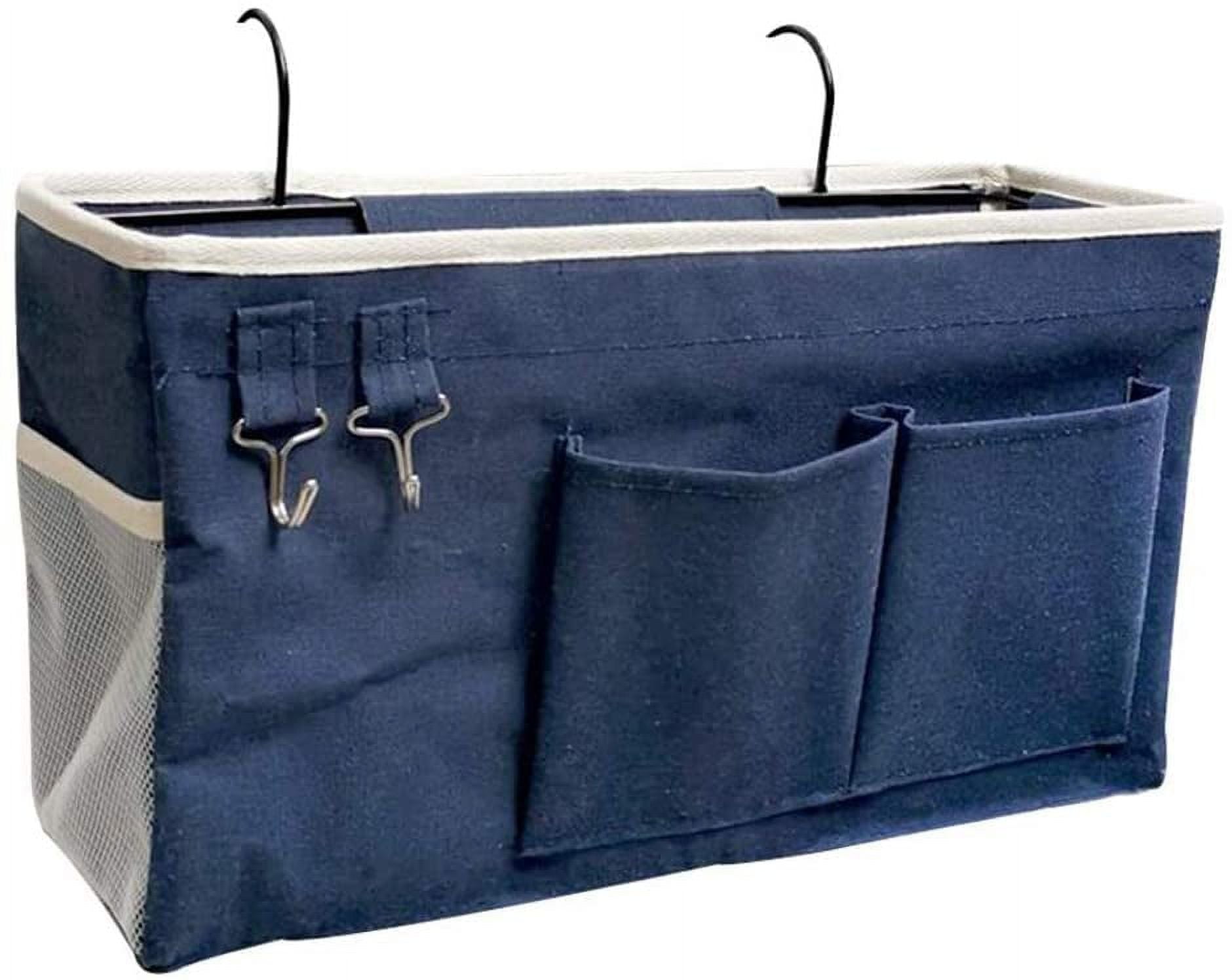 Bedside trolley/bedside storage bag hanger for bunk and hospital beds, dorm bed rails
