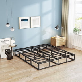 Bedsnus 5 Inch Queen Heavy Duty Metal Box Spring, Mattress Foundation with Fabric Cover, Easy Assembly