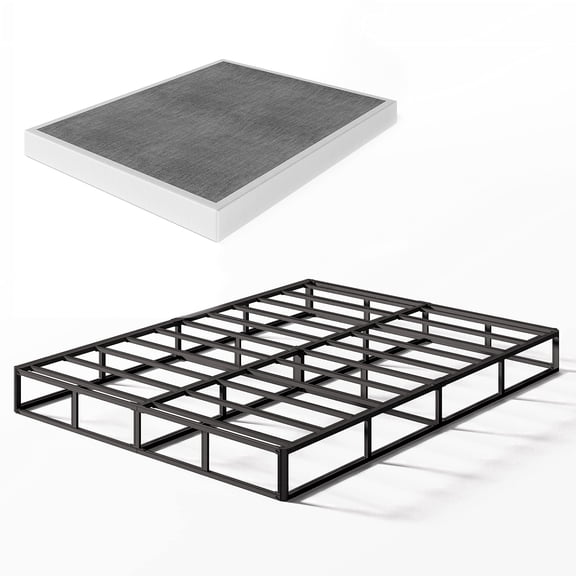 Bedsnus 7 Inch Full Heavy Duty Metal Box Spring, Mattress Foundation with Fabric Cover, Easy Assembly