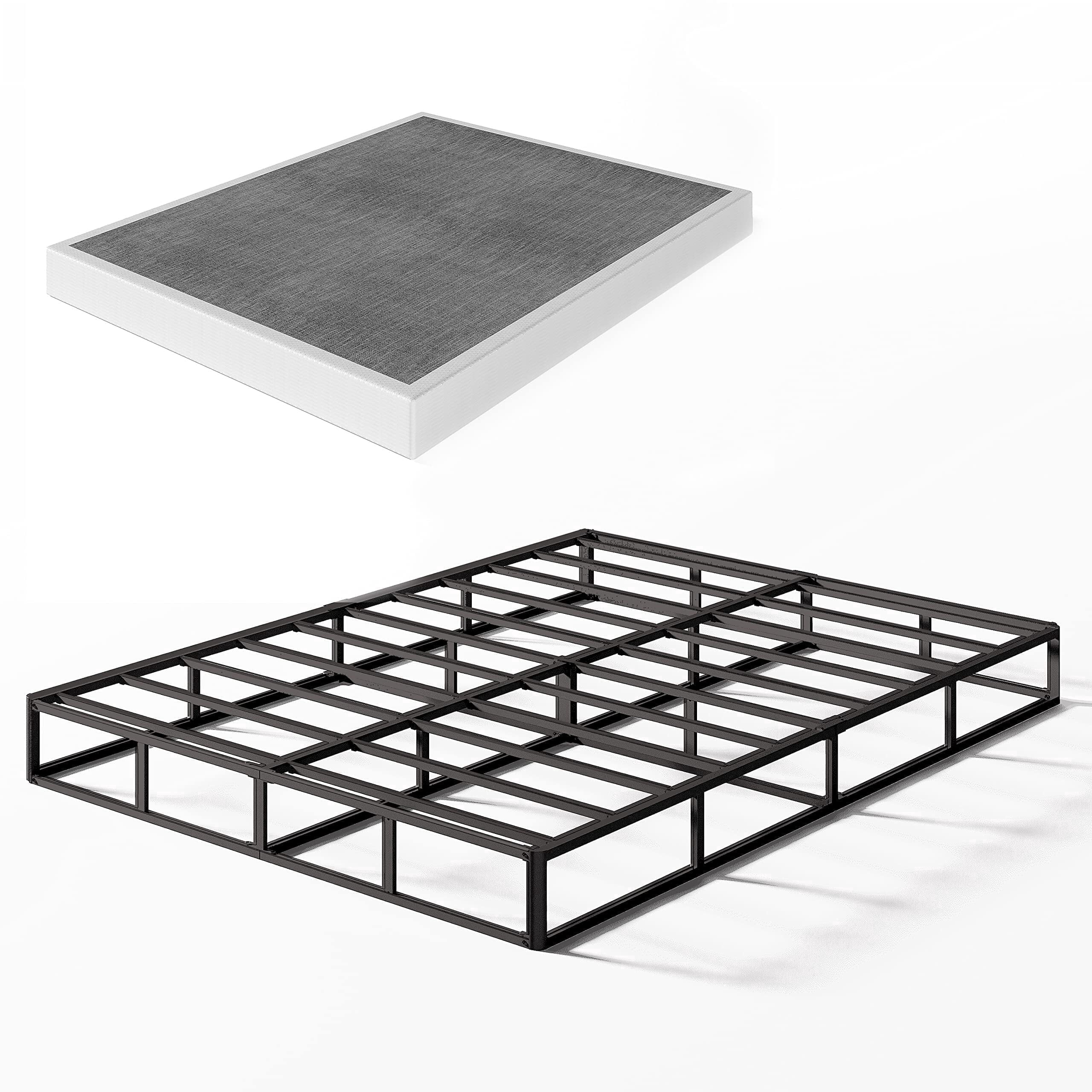 Bedsnus 7 Inch Queen Heavy Duty Metal Box Spring, Mattress Foundation with Fabric Cover, Easy Assembly