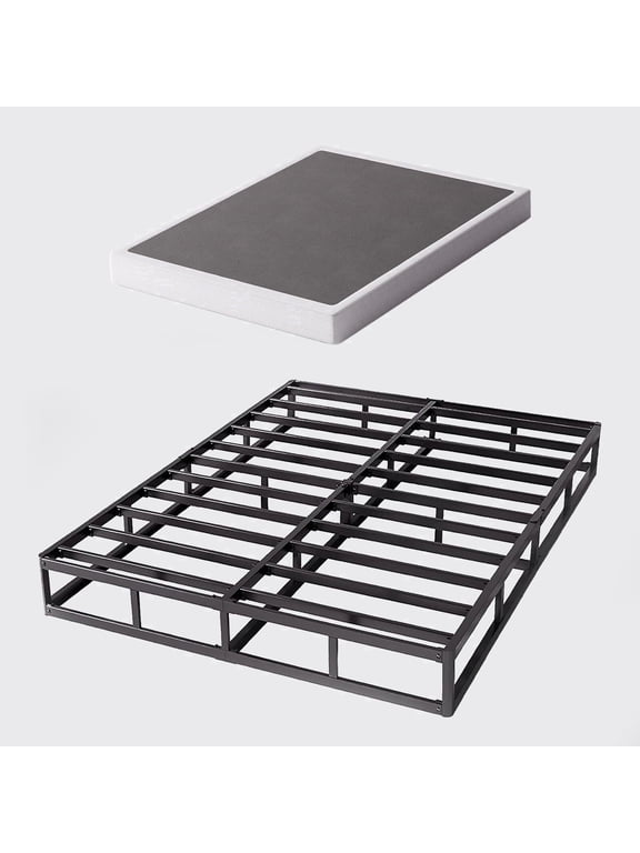 9 Inch Queen Heavy Duty Metal Box Spring, Mattress Foundation with Fabric Cover, Easy Assembly