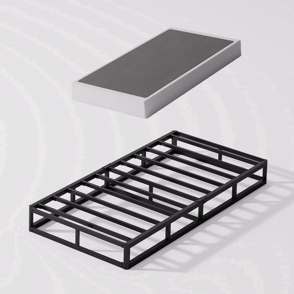Bedsnus 9 Inch Twin Heavy Duty Metal Box Spring, Mattress Foundation with Fabric Cover, Easy Assembly