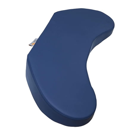 Bedsore Rescue Contoured Elevated Positioning Wedge Support Foam Pillow, Blue