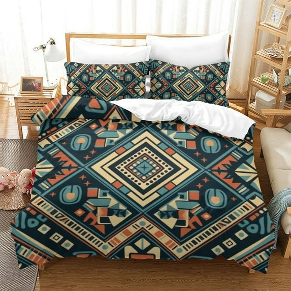 Bedspreads Bohemian Bedding Set Soft High Ranking Duvet Cover Quilt Cover Set Home Textiles,Full (80"x90")