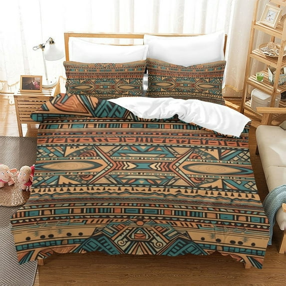 Bedspreads Bohemian Bedding Set Soft High Ranking Duvet Cover Quilt Cover Set Home Textiles,Full (80"x90")