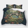 thumbnail image 1 of Bedspreads Comforter Cover Set Game Handle Printed Bedding Suit Vintage Bedroom Decor,California King (98"x104"), 1 of 5