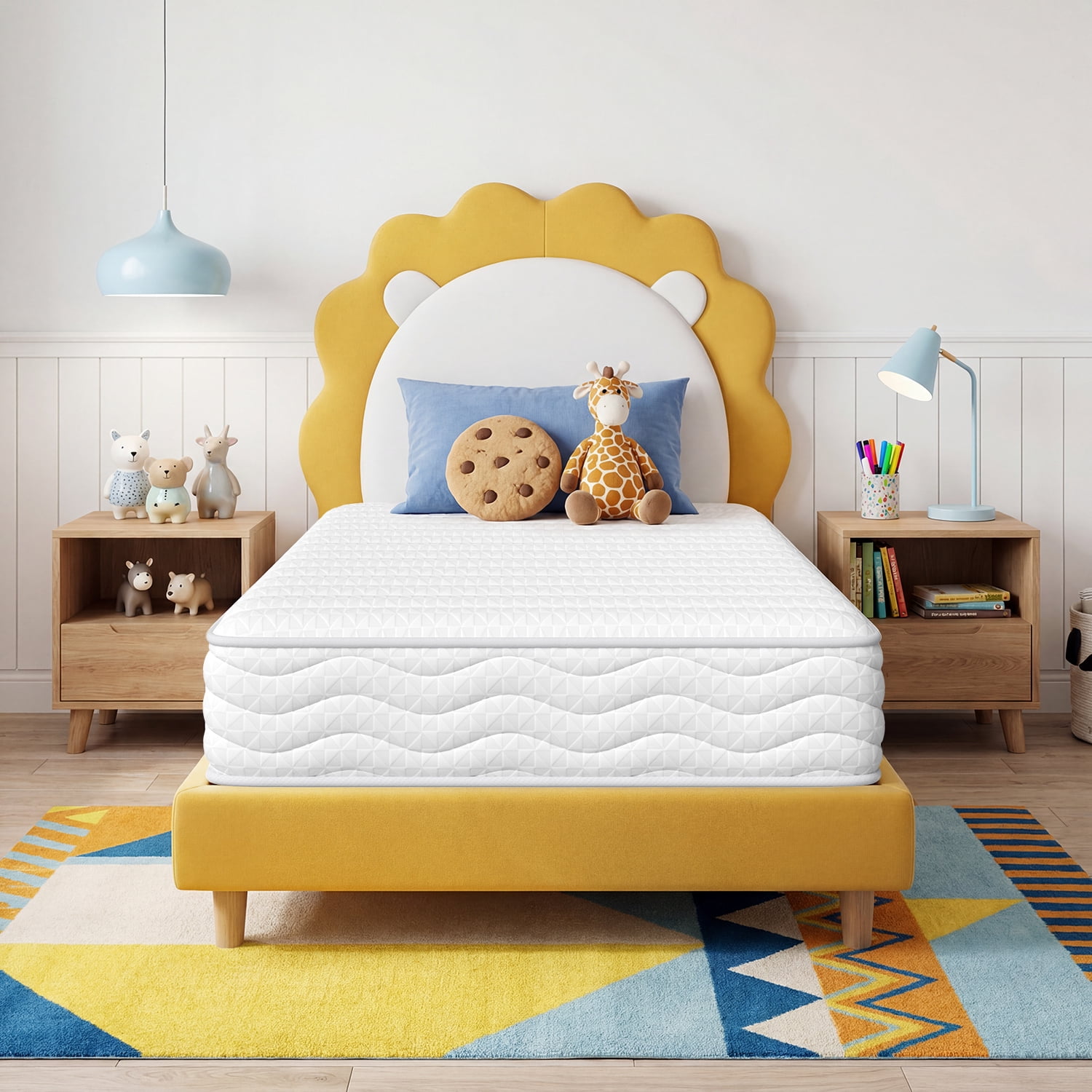 Bedstory 8" Twin Memory Foam Mattress, Tight-Top Medium Firm Pocket Springs Mattress for Cool Night & Pressure Relief