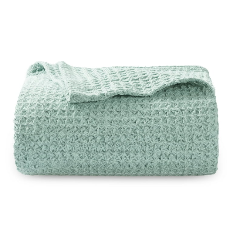 Viscose from Bamboo Waffle Blanket - Twin XL - Mint Green