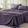 Bedsure King Size 4Piece Hotel Luxury Arctic Dusk Sheets, EasyCare