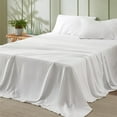 Bedsure Luxury California King Sheets, 4Piece Hotel Quality Set, Pure