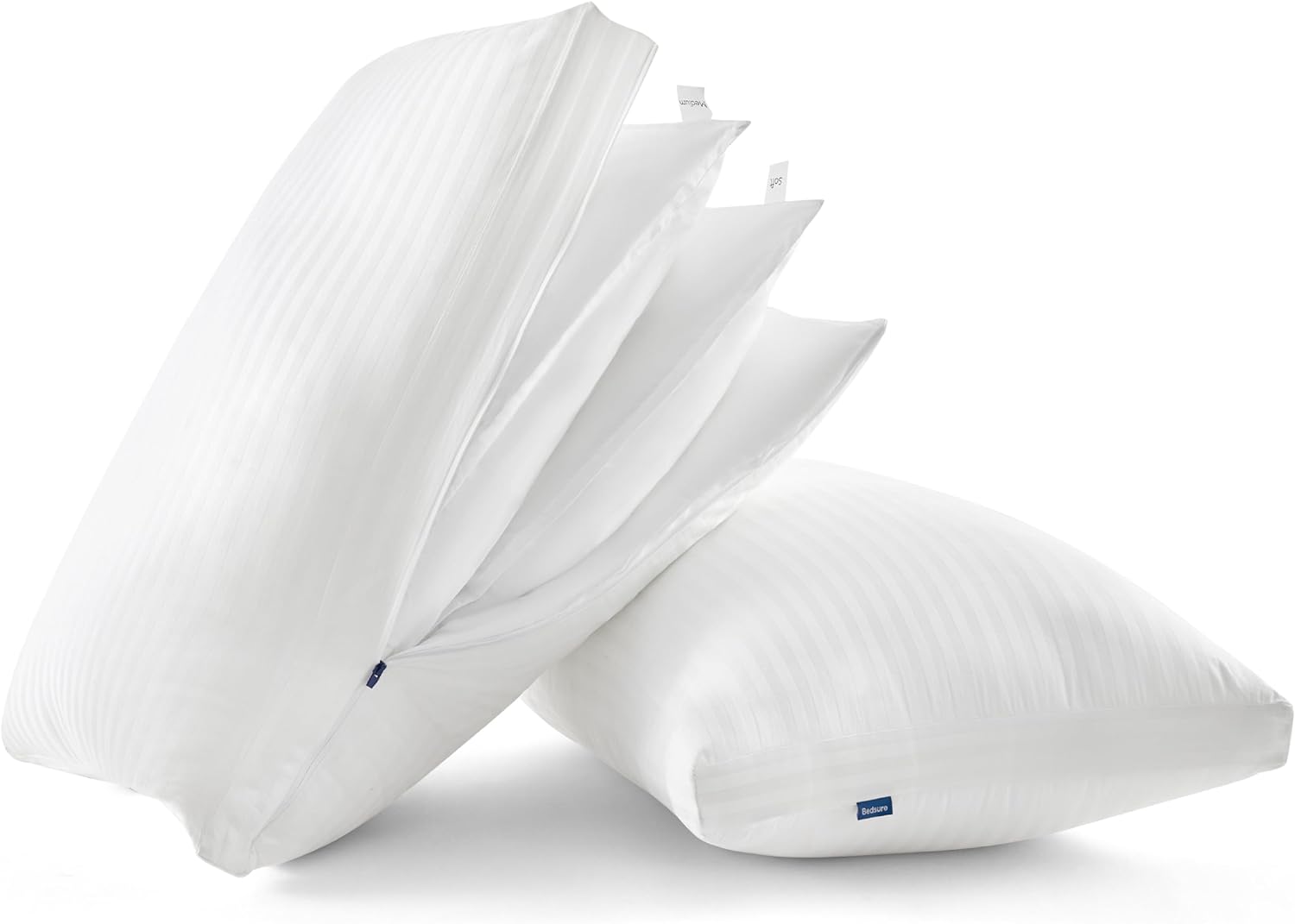 Deluxe Comfort Mooshi Squish Microbead Bed Pillow (14" x 7") ? Airy