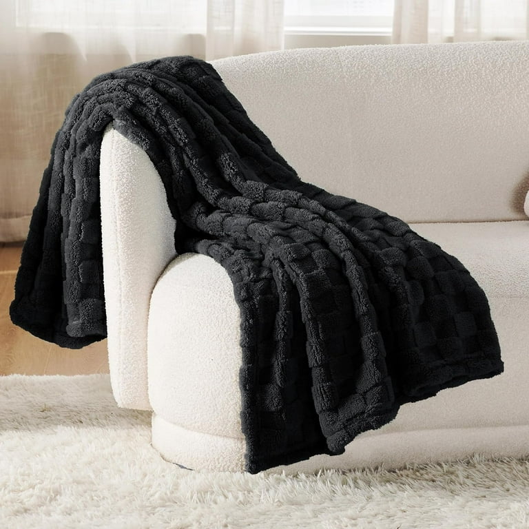 Black cozy blanket sale