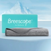 Bedsure Breescape Cooling Blanket Throw XL-Dark Grey Summer Lightweight Breathable Blanket with Rayon Derived from Bamboo