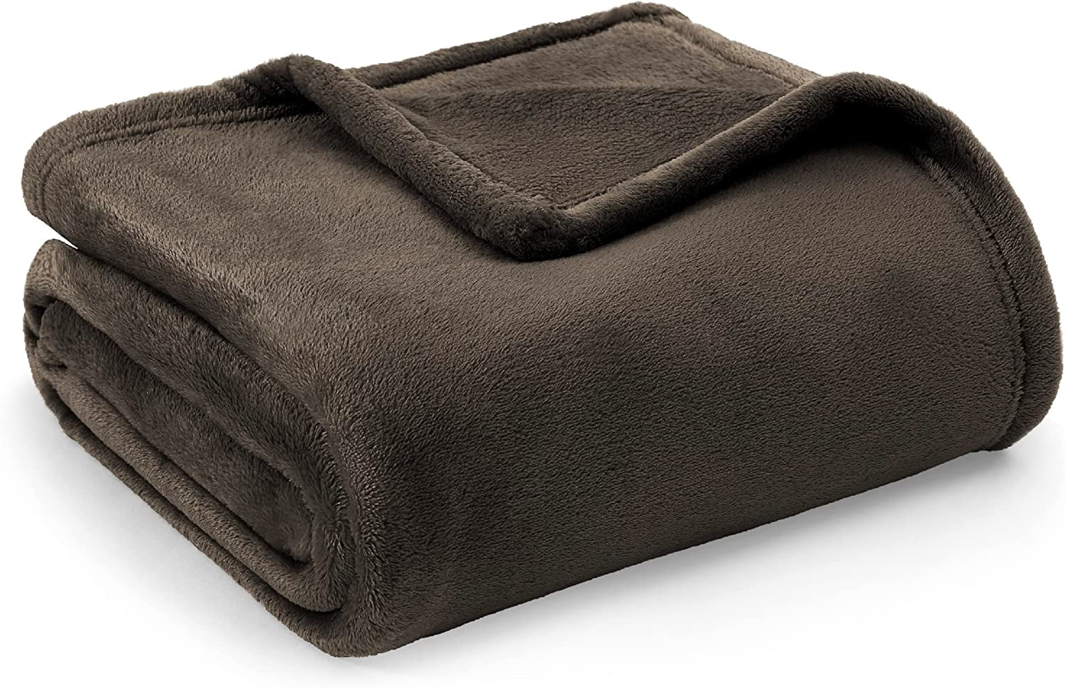 Bedsure Brown Fleece Blanket Throw Blanket 300Gsm Soft Cozy Blankets